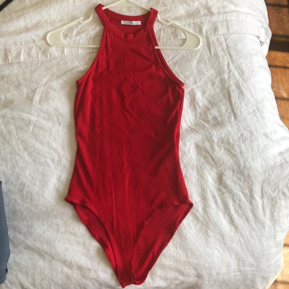 Red bodysuit